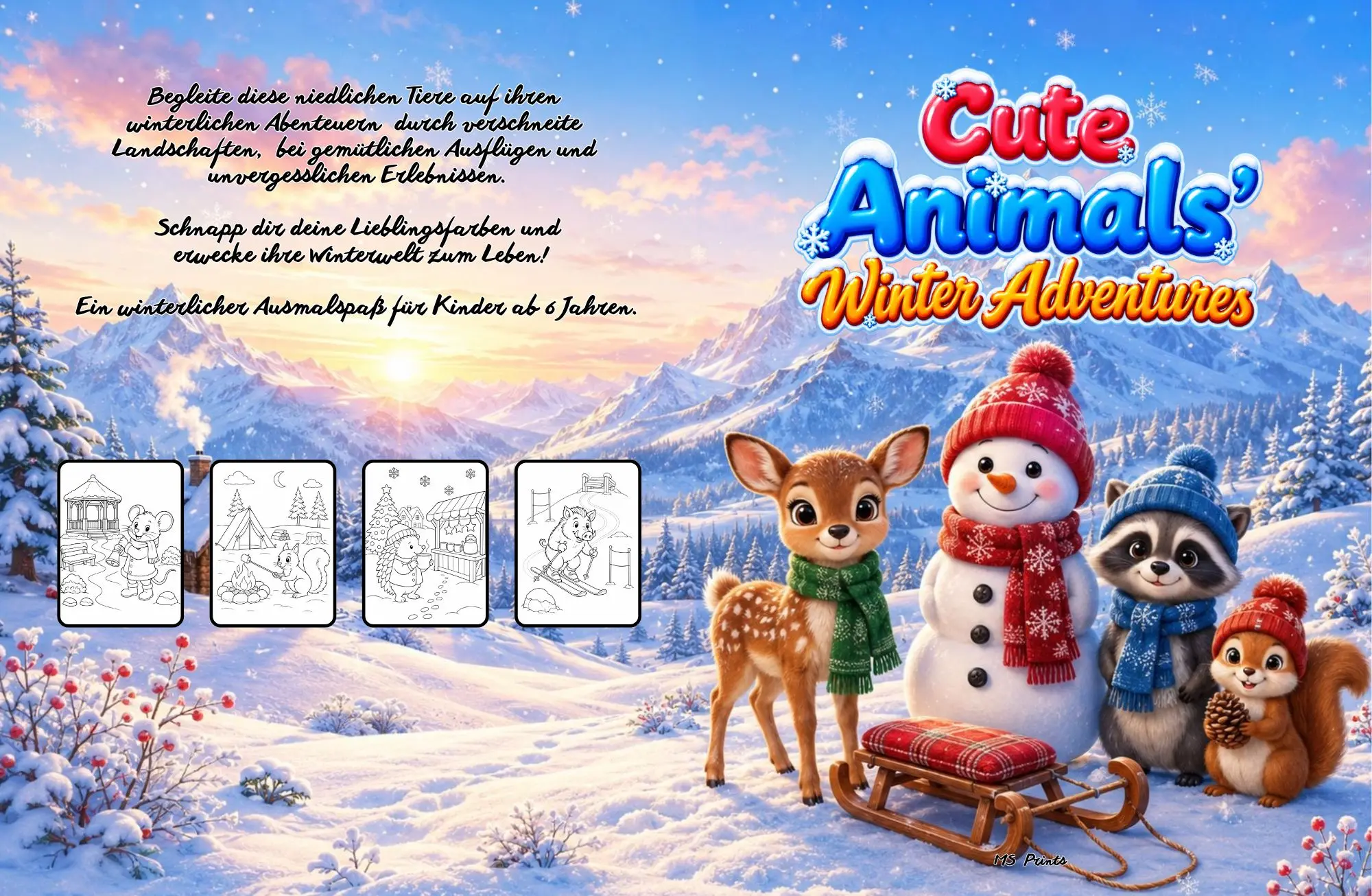 Cute Animals’ Winter Adventures